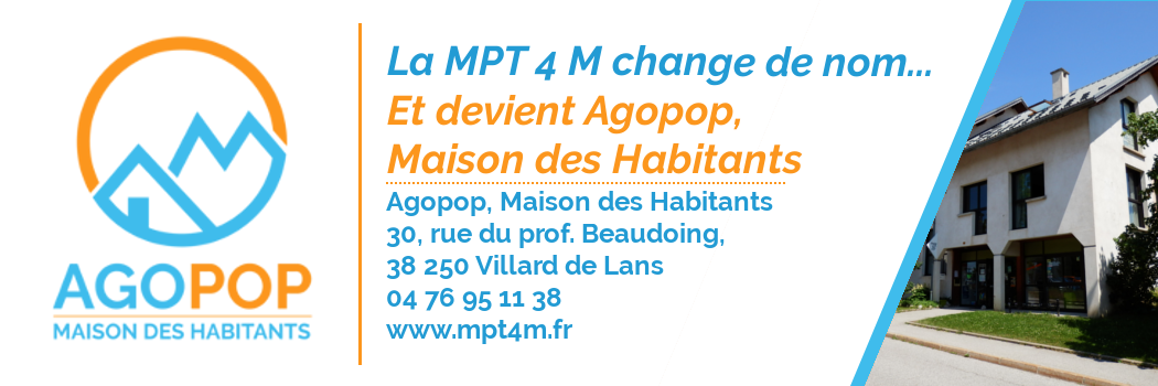 La MPT 4 M devient... Agopop Maison des Habitants !