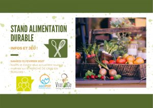 Alimentation Durable : stand sur le marché @ Lans en Vercors, place de la mairie