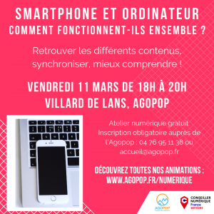 Atelier Numérique : comment mes différents appareils fonctionnent ensemble ? @ Agopop, Maison des habitants