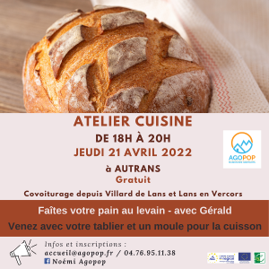 Atelier cuisine : faire son pain au levain @ Autrans