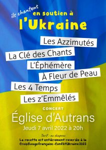 Ils chantent en soutien à l'Ukraine @ Autrans, église