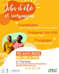 Jeunesse : jobs d'été et compagnie @ Agopop, Maison des habitants