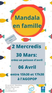 Animation Famille : Mandala @ Agopop, Maison des habitants