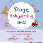 Stage baby-sitting 2022