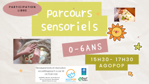 Mercredi Famille : Parcours sensoriels @ Agopop, Maison des habitants