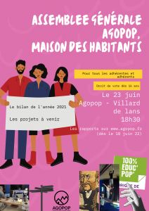 Assemblée Générale de l'Agopop @ Agopop, Maison des habitants