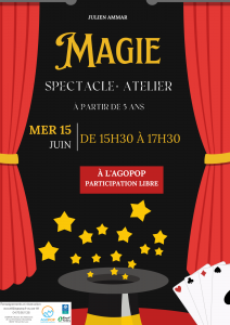Mercredi Famille : Spectacle et atelier de magie @ Agopop, Maison des habitants