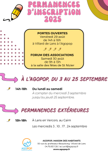 Première permanence d'inscription à l'Agopop @ Agopop, Maison des habitants