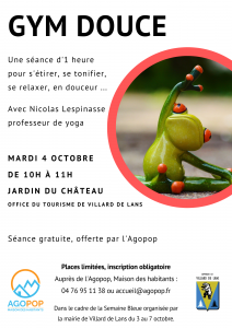 Atelier gym douce @ Villard de Lans, jardin du Château