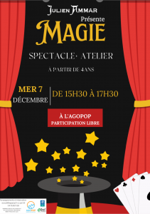 Mercredi en Famille : Spectacle de magie et atelier @ Agopop, Maison des habitants