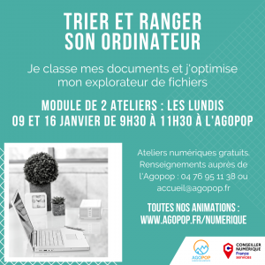 Atelier Numérique : Trier et ranger son ordinateur @ Agopop, Maison des habitants