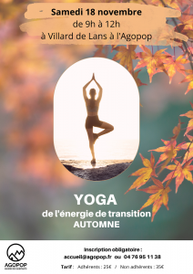 Yoga de l’énergie : automne @ Agopop, Maison des habitants