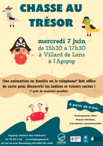 Mercredi en Famille : Chasse au trésor @ Agopop, Maison des habitants