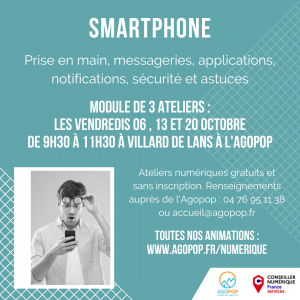 Atelier Numérique : module smartphone @ Agopop, Maison des habitants