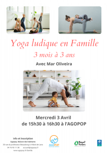 Mercredi en Famille : yoga ludique @ Agopop, Maison des habitants