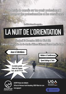Jeunesse : La Nuit de l'Orientation @ Grenoble, Universités