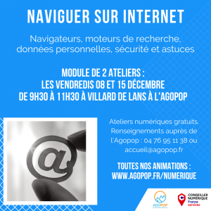 Atelier Numérique : Naviguer sur Internet @ Agopop, Maison des habitants