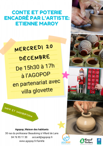 Mercredi en Famille : la dernière histoire de Noël du calendrier de l'Avent @ Agopop, Maison des habitants