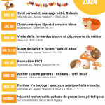 Affiche Agenda octobre 2024