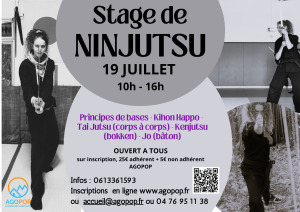 Ninjutsu : stage @ Agopop, Maison des habitants