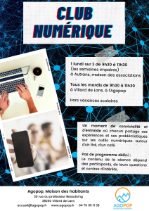 Club Numérique thématique : Trucs et astuces sur Whatsapp @ Agopop, Maison des habitants