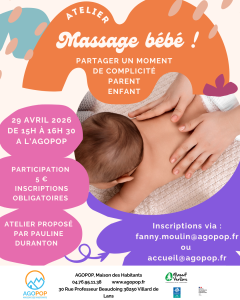 Massage Bébé @ Agopop - Maison des Habitants