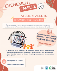 Atelier parents sur la communication bienveillante @ Visio conférence